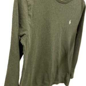 Big Boys is Polo Ralph Lauren Olive Crew Neck Shirt Size LG 14-16